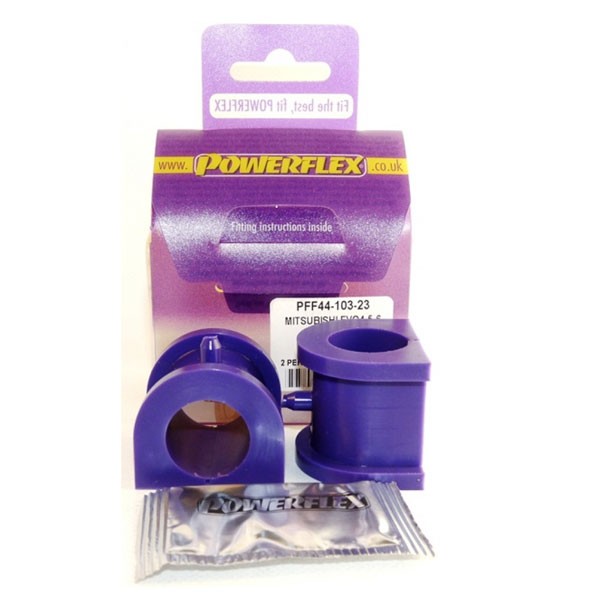 Silent-Bloc Black (x2) Powerflex per barra antirollio anteriore / Mitsubishi Evo IV/ V/ VI - PF-F44103-23-2N - 5055676514820