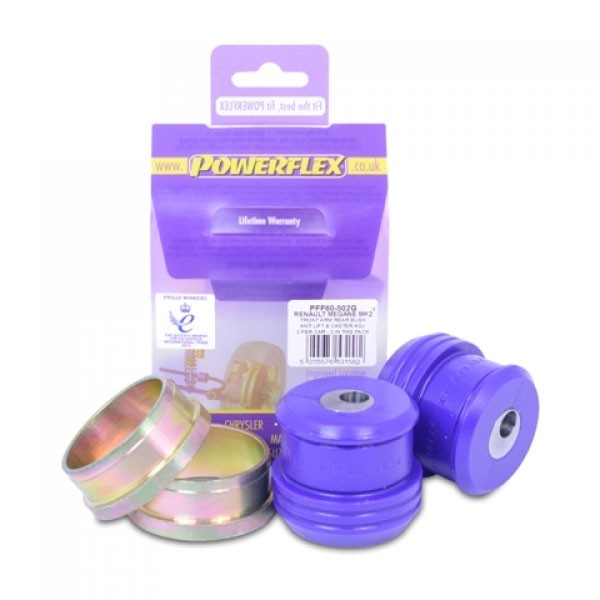 Silent Blocs POWERFLEX Hintere verstellbare Dreieck Renault Megane 2 RS 225 R26 (2 Stück) - PF-F60502G-2 - PFF60-502G - 5055676531582