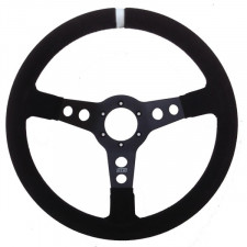 GT2i PRO 70 Suede Steering Wheel Black/Black 70mm