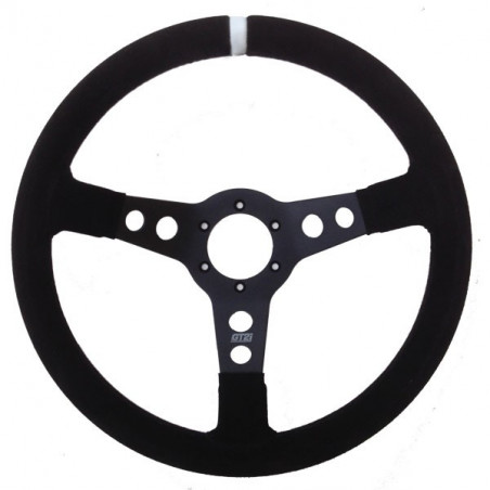 Volant GT2i PRO 70 Peau retournée Noir/Noir 70mm