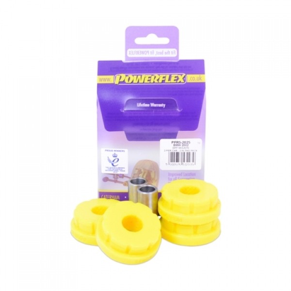 Silent Bloc Powerflex Hinten Differential hinten BMW 1502-2002 (2 Stück) - PF-R52025-2 - PFR5-2025 - 5055676532039