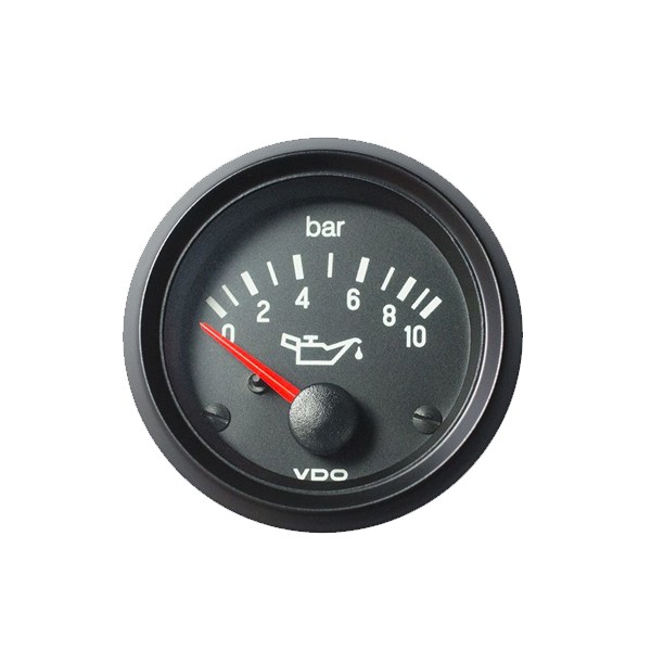 Strumento Pressione Olio VDO 10 Bar 12V Diametro 52 Interiore - V-PH350-030-004G - 350-030-004G - 3661768497807