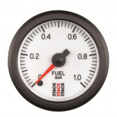 Stack Fuel Pressure Gage 0-1 bar Pro Electrical White
