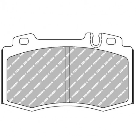 Plaquettes de frein Ferodo DS2500 avant pour MERCEDES C-CLASS 3.0 20v C30 CDi AMG 08.02 - 12.04 étrier BREMBO