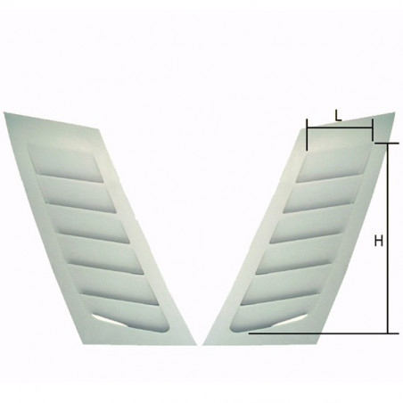 Luftansaugung Faserhaube 49X20cm (X2)