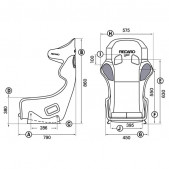 RECARO Pro Racer SPG HANS - Velours Perlon Noir