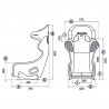 RECARO Pro Racer SPG HANS - Velours Perlon Noir