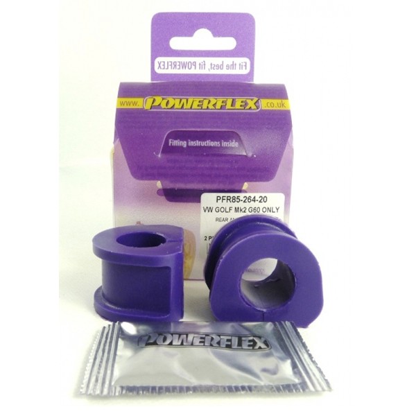 Silent Bloc Powerflex Anti-Rollio Posteriore Volkswagen Golf 2 (2 pezzi) - PF-R85264-20-2 - PFR85-264-20 - 5055676510679