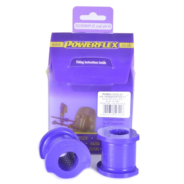 Silent Bloc Powerflex Barre anti-roulis Arrière (extérieure) 24mm Volkswagen T5 - PF-R851313-24-2 - PFR85-1313-24 - 5055676527240