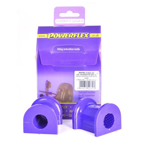 Silent Bloc Powerflex Stabilisator Vorne 23mm Volkswagen T5 - PF-F851303-23-2 - PFF85-1303-23 - 5055676526793