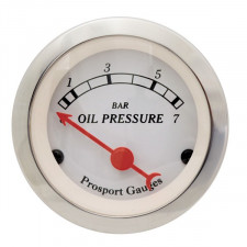 Prosport Classic Oil Pressure Gage 52mm 0-7 Bar with sensor