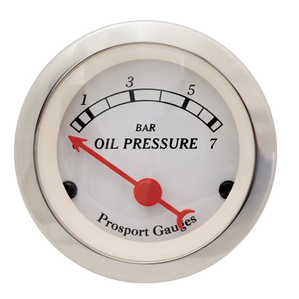 Manomètre Pression d'Huile Prosport Classic 52mm 0-100PSI avec sonde - CT-PH-003-BL - 216OPCC - 3661768532850