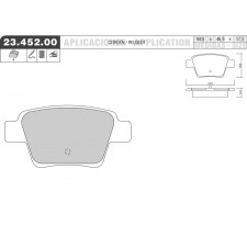 Galfer 1045 Road & Sport Rear Brake Pads Citroën / Peugeot