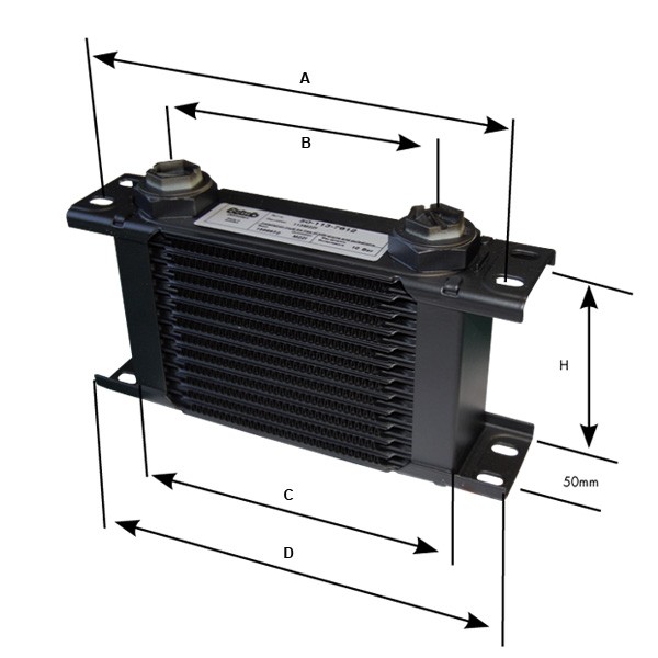 Setrab 13 row  Oil Cooler M22x150 - G-113M22I - 113M22I - 3661768005132