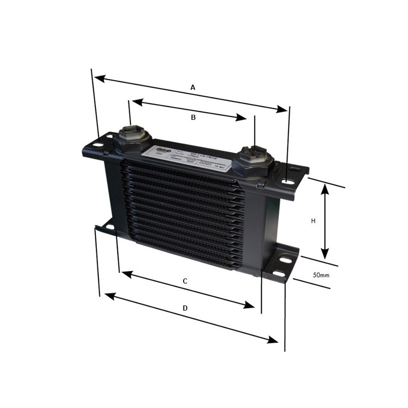 Setrab 10 row Oil Cooler M22x150 - G-110M22I - 110M22I - 3661768005125