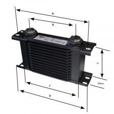 Setrab 19 row Oil Cooler M22x150