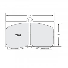 Plaquettes de Frein PFC 7702 01 25mm Alcon/Wilwood/Outl