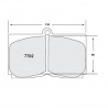 Brake pads PFC 7702 01 25mm Alcon/Wilwood/Outl