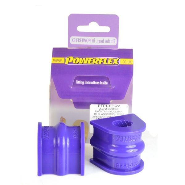 Silent Bloc Powerflex Barre Anti-Roulis Avant Alfa Romeo 33 (2 pièces) - PF-F0110322-2 - PFF1-103-22 - 5055676531315