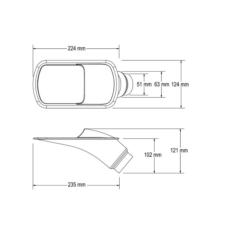 Revotec GT-Spektiv Durchmesser 63/51mm schwarz - REN-GTS1B - GTS-1BLK - 3661768583258