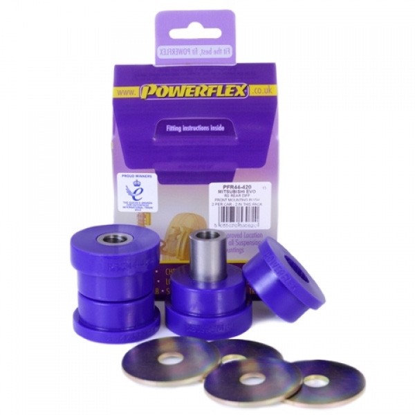 Silent Bloc Powerflex Anteriore Differenziale Posteriore Mitsubishi Evo 8/9 RS (2 pezzi) - PF-R44-420-2 - PFR44-420 - 5055676530820