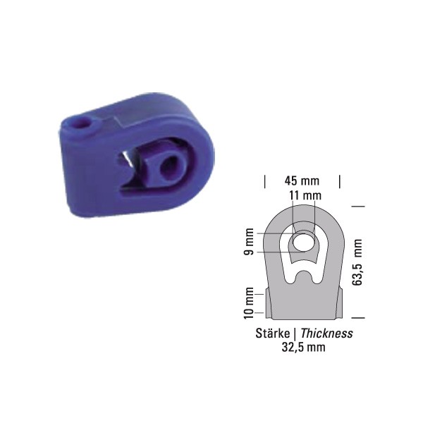 Silentbloc Echappement 220°C POWERSPRINT - PS-909867 - 909867 - 3661768476994