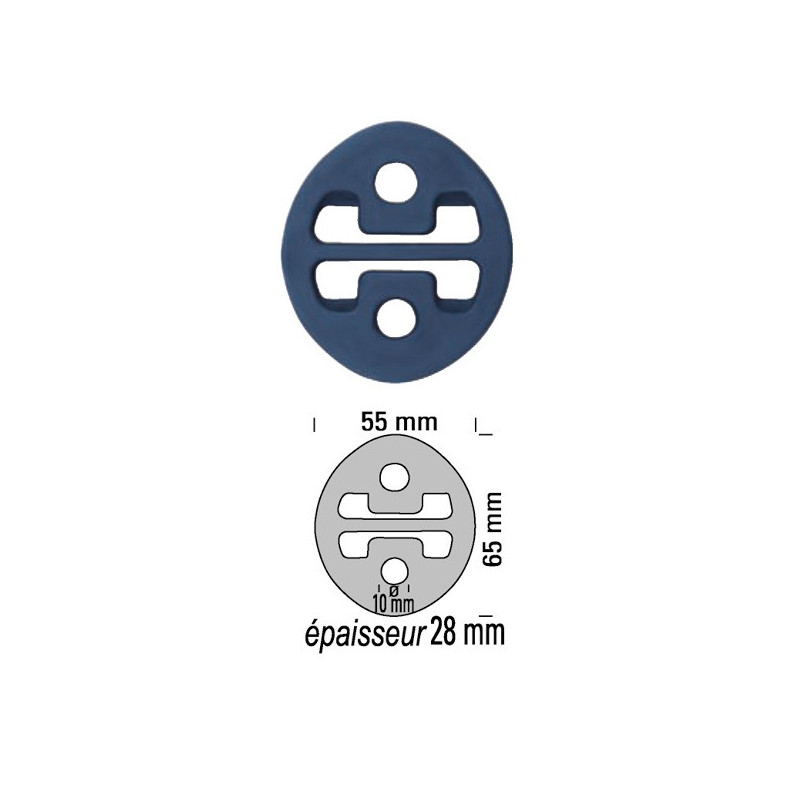 Silentbloc Auspuff 220°C POWERSPRINT Dicke 28mm - PS-909919 - 909919 - 3661768257838