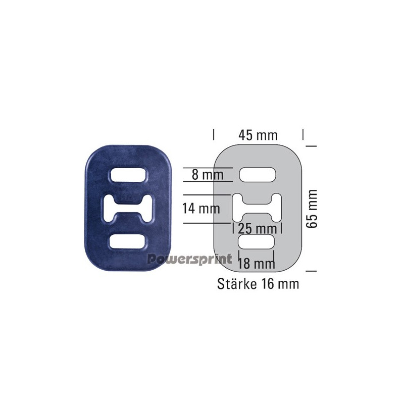Silentbloc Auspuff 220°C POWERSPRINT Dicke 16mm - PS-909915 - 909915 - 3661768257760