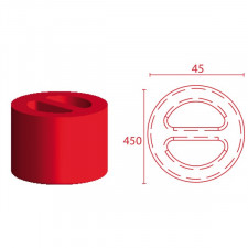 Powerflex Exhaust mount 45/45mm