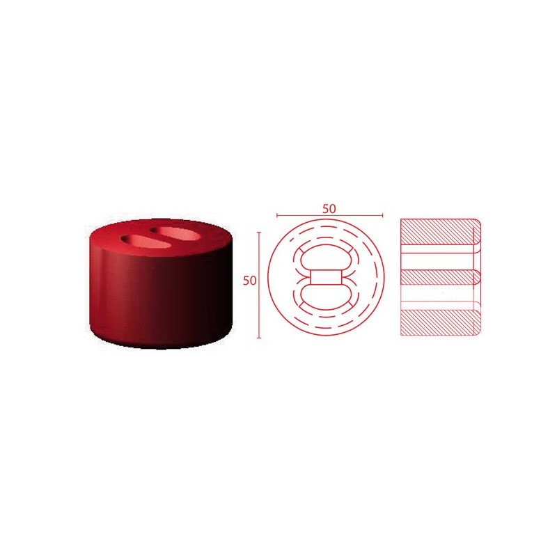 Silent-Bloc Powerflex Echappement 50/50mm - PF-EXH003 - EXH003 - 5055676511874