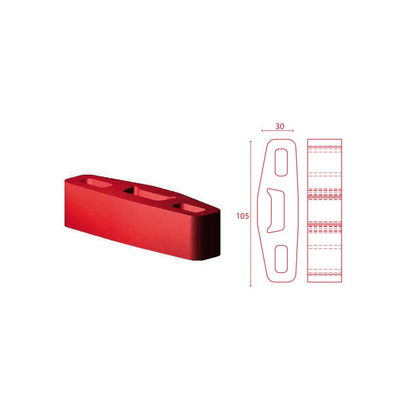 Silent-Bloc Powerflex Echappement 30/105mm - PF-EXH004 - EXH004 - 5055676511881