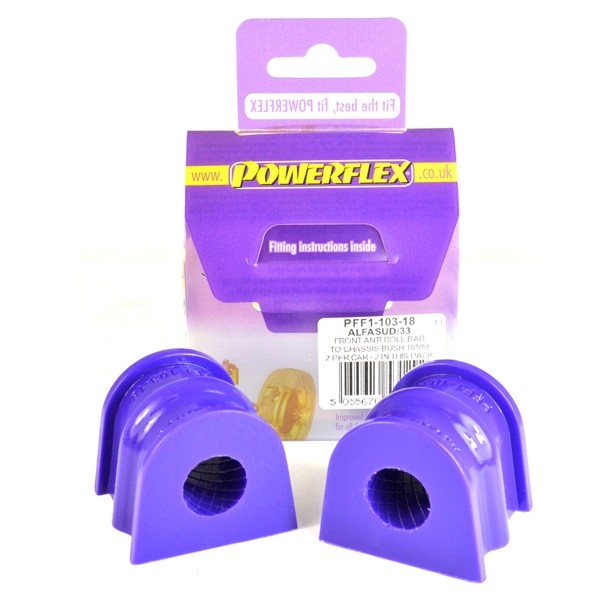 Silent Bloc Powerflex Barra Anti-Rollio Anteriore Alfa Romeo 33 (2 pezzi) - PF-F0110318-2 - PFF1-103-18 - 5055676531292