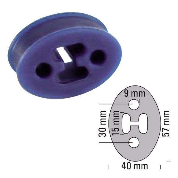 Powersprint 220°C Exhaust Bush Thickness 25mm - PS-909855 - 909855 - 3661768585955