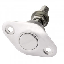 Push clip Z 1.06" aluminium poli