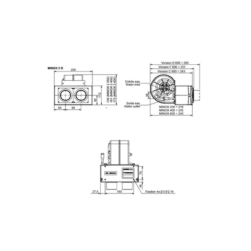 Chauffage Siroco Minox 12V 150W 290m3/h 1.5Kg - EL-CHAUF2 - 01305132 - 3661768470077