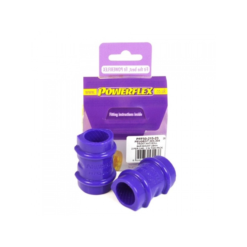 Powerflex Anti-Roll Bar Bush Diameter 23mm Peugeot 205 / 309 GTI (2 parts) - PF-F5021523-2 - PFF50-215-23 - 5055676531438
