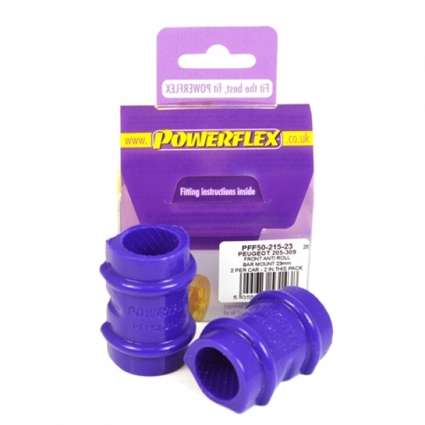 Powerflex Anti-Roll Bar Bush Diameter 23mm Peugeot 205 / 309 GTI (2 parts) - PF-F5021523-2 - PFF50-215-23 - 5055676531438