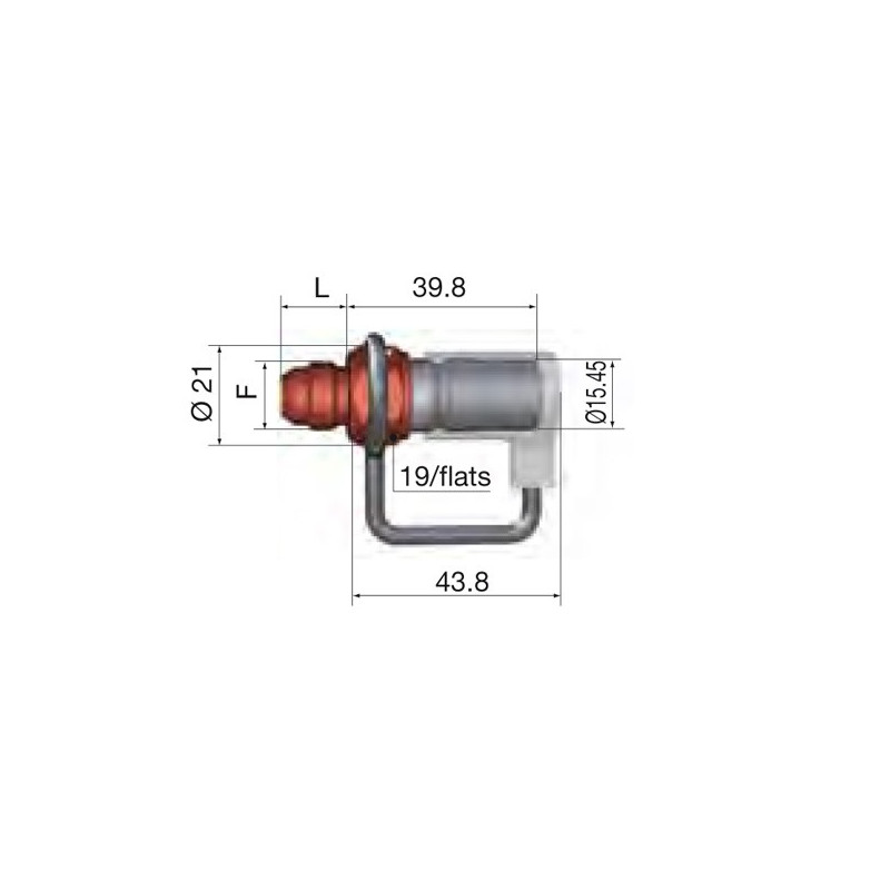 Male Coupling 9/16 JIC FIA Fuel Dash 6 - G-SPT08-7655LJV - SPT08.7655/L/JV - 3661768015841