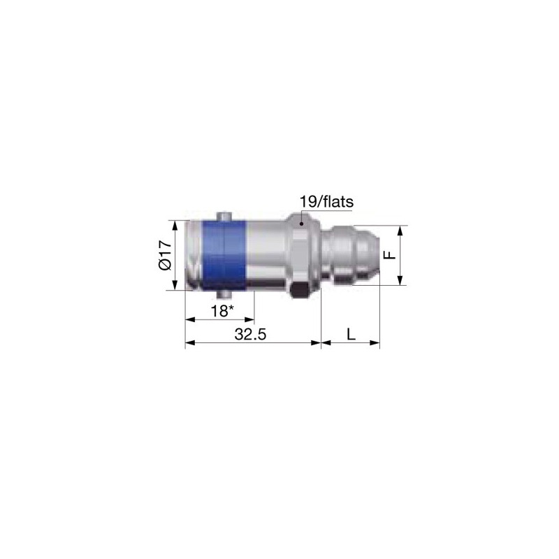 Staubli Stecker-Kupplung 7/16 JIC Dash 4 - G-SPH05-1653BKJE - SPH05.1653/BA/KR/JE - 3661768313053