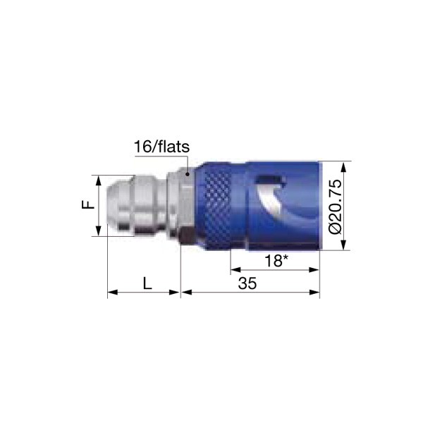 Raccordo Femmina Staubli 7/16 JIC Dash 4 - G-SPH05-7653BKJE - SPH05.7653/BA/KR/JE - 3661768313060