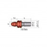 Coupleur Mâle Staubli 9/16 JIC FIA Essence Dash 6