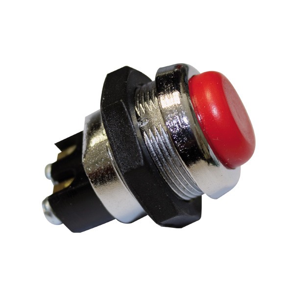 Bottone / Interruttore Pulsante Metallici Rosso - EL-MR237400R - 3661768198834