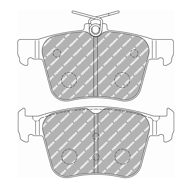 Bremsbeläge Ferodo DS2500 Hinten Volkswagen Golf GTI - F-CP4697H - FCP4697H - 3661768606827