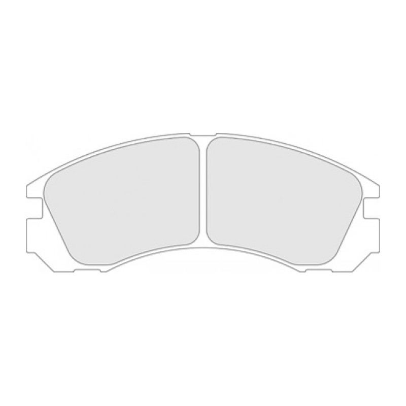 Plaquettes de Frein CL Brakes (Carbone Lorraine) RC8 Avant Mitsubishi Evo 6 Terre - CL-4072-RC8 - 4072 RC8 - 3661768605561
