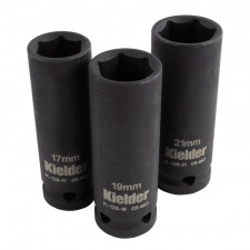 Kielder Sockets Set 3 parts 1/2" 17/19/21mm