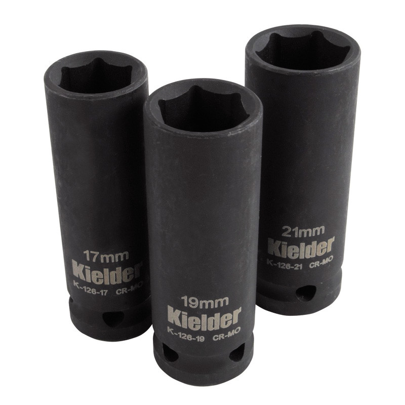 Set di Boccole Kielder 3 pezzi 1/2" 17/19/21mm - KWT-126-01 - KWT-126-01 - 3661768609316