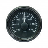 Amperemeter VDO SingleViu Durchmesser 52mm Schwarzer Boden -30A/+30A