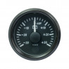 VDO SingleViu Ammeter Diameter 52mm Black Background -30A/+30A