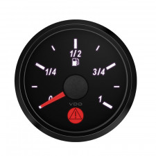 VDO SingleViu fuel level diameter 52mm black background lever gauge