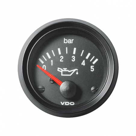 VDO Cockpit International oil pressure gGuage 5 Bars 12V diameter 52mm